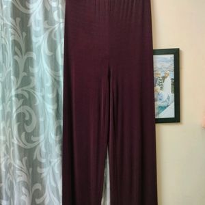 OFFER💕Red Wine Flowy pant