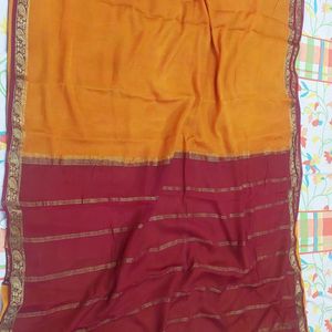 Good Condition Mysoore Silk Saree For Sale