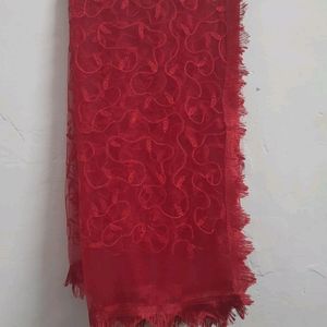 Red Color Duppata For Women