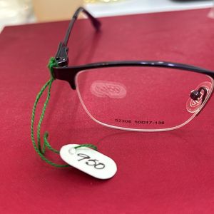 Semi Rimless Frame With Violate Coloured Metal