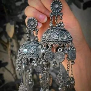 Oxidized Jhumka