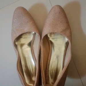 Nude Colour Glitter Heels