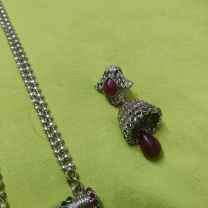 antique German silver oxidised Set