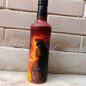 Handpainted Bottle Art (Clearance Sale)