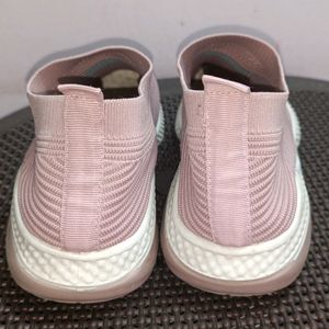 Pink Mesh Casual Shoes For Women