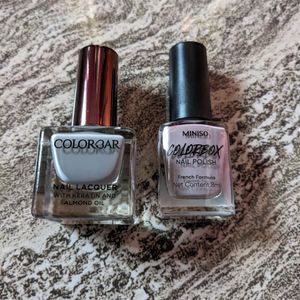 Nailpaints (Pack Of Two) Colorbar And Miniso