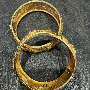 Gold Plated Bangles (Kada)