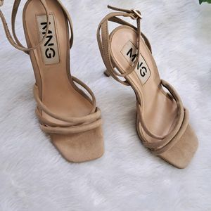 Mango Beige Stilettos Heels