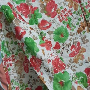 Floral print extremely soft light weight cotton ku