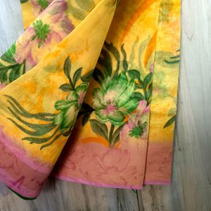 Linen Saree