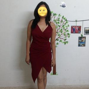 Maroon Bodycon Dress