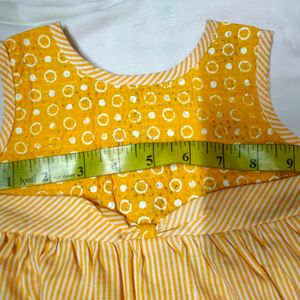 Yellow Colour Baby Frock