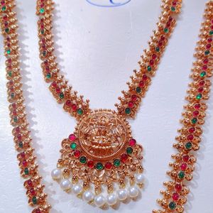 Duble Layers Temple Jwellery Set