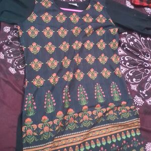 Black Kurti In Good Condition