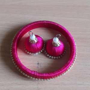 Bangle And Matching Earrings