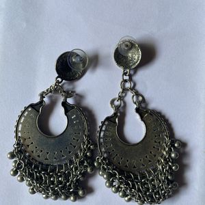 Light Weight Oxidised Jhumkas