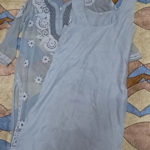 Grey Lucknowi Kurta🩶