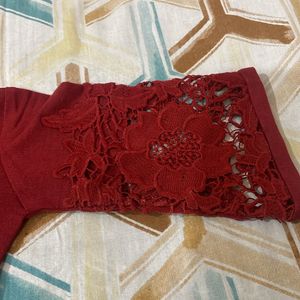 Stylish Red Tshirt For Girls