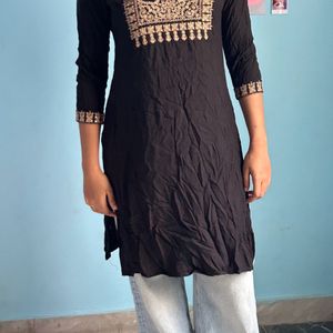 Black Everyday Kurta