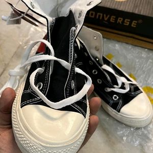 CONVERSE CDG PLAY BLACK HIGH TOPS SNEAKERS