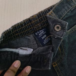 Dark Grey Denim Jeans