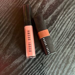 Bobbi Brown Lipgloss And Lipstick Combo Set