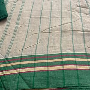 Pure Cotton Bengali Saree On Sale