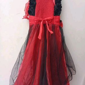 Red And Black Heavy Gown