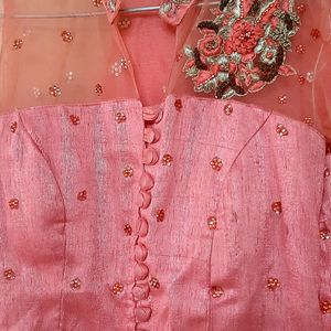 A Heavy Embroidered Kurta With Pant