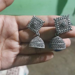 Oxidised Silver Earrings