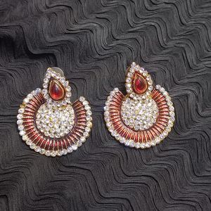 Stone Earings Red