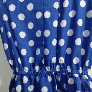 Blue Polka Dot Dress