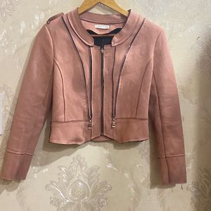 Stylish Coat In Peach