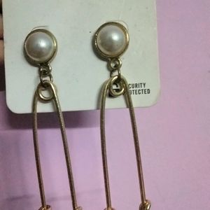 Safety Pin Style Earring