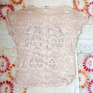 Baby Pink Transparent Crop Top