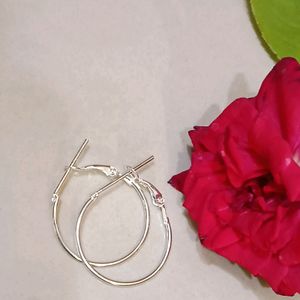 Silver Hoop Earrings