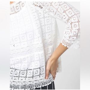 ONLYLace Pattern Round Neck