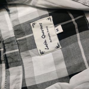 Latin Quarters White Checks Dress