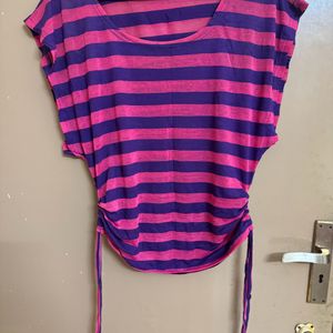 Sheer Striped Top