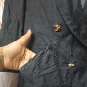 Navy Blue Korean Blazer