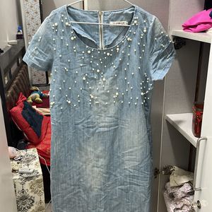 Designer Denim Dress For 38 -40 Bust Size …