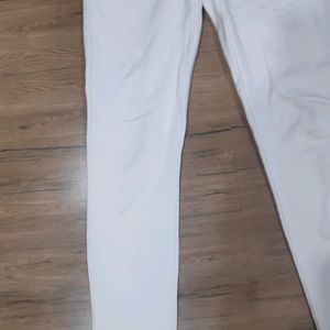 Off White Skinny Pants