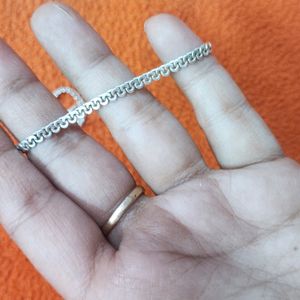 Pure Silver Anklet With Hallmark