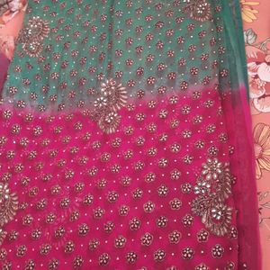 Heavy Work Net Saree