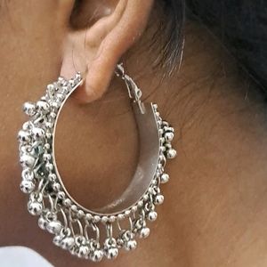 Silver Hoops