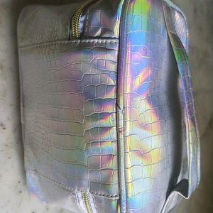 Colorbar Fish Scale Silver Vanity Bag Brand New