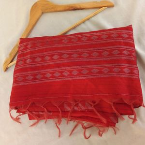 Beautiful Red Colour Saree For Women