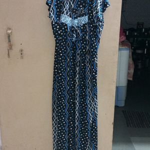 Price Drop 📢📢Ladies Black And Blue Night Gown