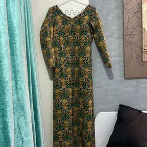 Green Floral Dress