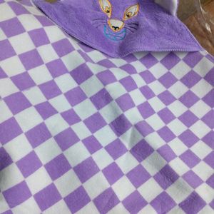 Super Soft Baby Blanket With Cap